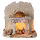 Capanna araba 28x30x28 cm completa 6 cm presepe napoletano s1