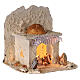 Capanna araba 28x30x28 cm completa 6 cm presepe napoletano s3