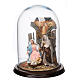 Nativity under a bell jar 30x25 cm for 14 cm Neapolitan Nativity Scene s3