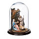 Nativity under a bell jar 30x25 cm for 14 cm Neapolitan Nativity Scene s4