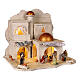 Arabic Nativity Scene with golden domes 35x45x50 cm with 6 cm characters s3