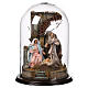 Nativity in a bell jar 40x30 cm for 15 cm Neapolitan Nativity Scene s1
