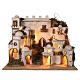 Middle Eastern nativity set with fire 65x75x50 cm terracotta 6 cm s4