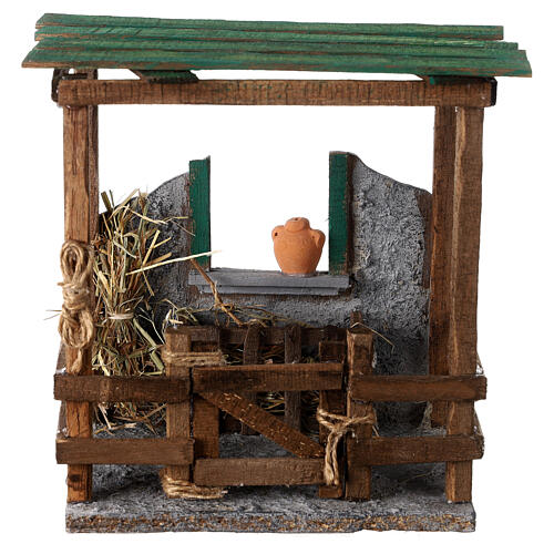 Stable for sheeps 20x20x15 cm for Neapolitan Nativity Scene of 12 cm 1