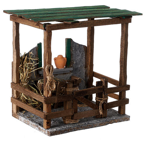 Stajnia do szopki 12 cm 20x20x15 cm, szopka neapolitańska 3