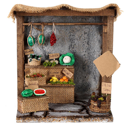 Étal fruits 20x20x15 cm pour crèche napolitaine de 12 cm 1