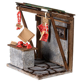 Stragan rzeźnika do szopki neapolitańskiej 12 cm — 20×17×13 cm