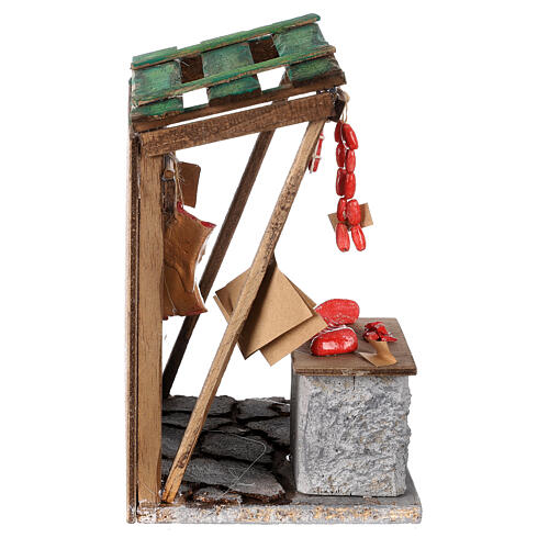 Stragan rzeźnika do szopki neapolitańskiej 12 cm — 20×17×13 cm 4