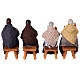 Set 4 personajes mesa belén napolitano 13 cm s13