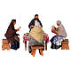 Set 4 santons avec table crèche napolitaine de 13 cm s1