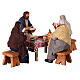 Having lunch table set of 4 Neapolitan nativity figures 13 cm s3