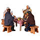 Having lunch table set of 4 Neapolitan nativity figures 13 cm s5