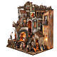 Complete Neapolitan Nativity Scene, multi-storey setting with lights, well and characters of 14 cm 100x80x60 cm s5