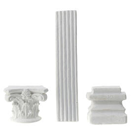 Frontale colonna 3 pz presepe da colorare 18 cm
