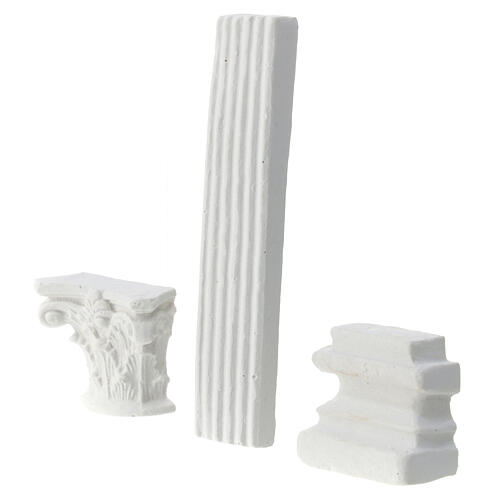 Frontale colonna 3 pz presepe da colorare 18 cm 2