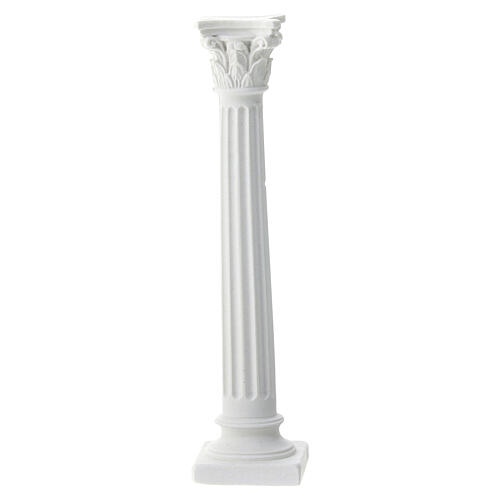 Striped column statue plaster for coloring Neapolitan nativity scene 10 cm 1