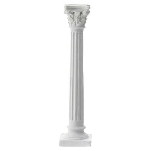 Striped column statue plaster for coloring Neapolitan nativity scene 10 cm 3