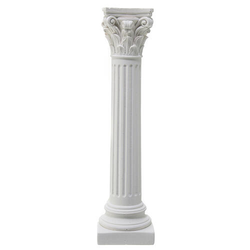 Small half column for Neapolitan Nativity Scene, plaster to paint, 18 cm 1