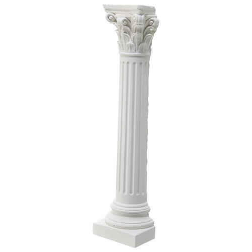 Small half column for Neapolitan Nativity Scene, plaster to paint, 18 cm 2