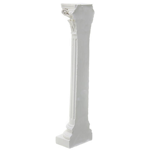 Small half column for Neapolitan Nativity Scene, plaster to paint, 18 cm 4