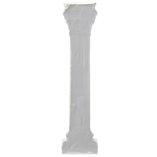 Half column small Neapolitan nativity scene in plaster to color 18 cm 5
