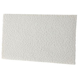 Muro antico bianco presepe napoletano da colorare 15x25 cm