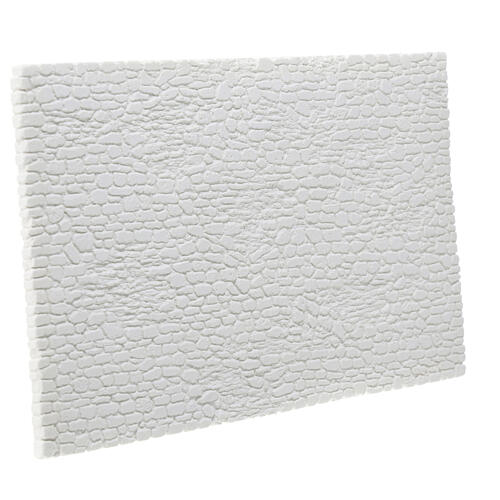 Biały mur antyczny do szopki neapolitańskiej do malowania, 15×25 cm 3