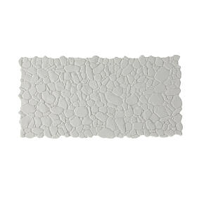 Modular flooring, stone pattern to paint, for Neapolitan Nativity Scene, 15x30 cm