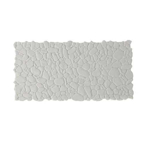 Revêtement sol modulaire pierres irrégulières à peindre pour crèche napolitaine 15x30 cm 1