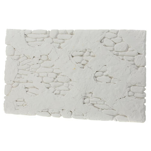 Parede pedra com reboque para pintar 15x25 cm presépio napolitano 2