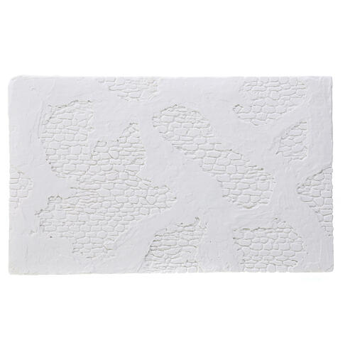 Muro bianco antico da colorare presepe napoletano 15x25 cm  1