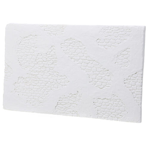 Muro bianco antico da colorare presepe napoletano 15x25 cm  2