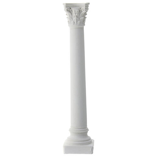 Smooth column figurine for Neapolitan nativity scene to color 15 cm 1