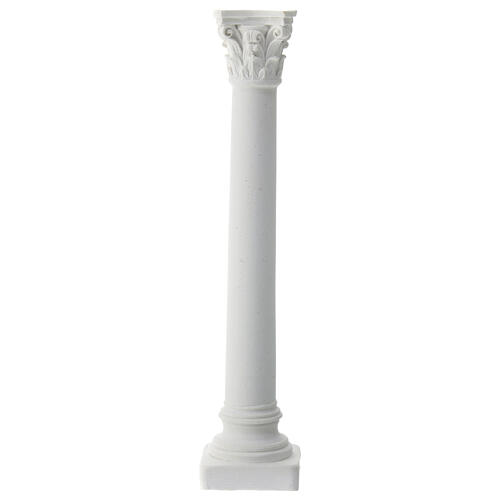 Smooth column figurine for Neapolitan nativity scene to color 15 cm 3