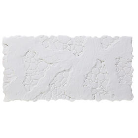 Mur de pierre crépi irrégulier à peindre crèche napolitaine 15x30 cm
