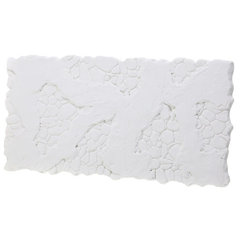 Mur de pierre crépi irrégulier à peindre crèche napolitaine 15x30 cm 2