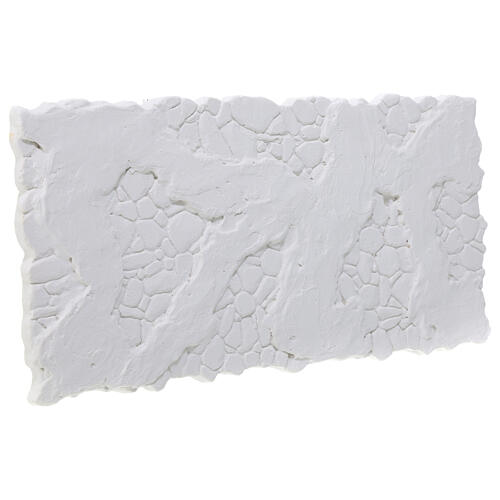 Mur de pierre crépi irrégulier à peindre crèche napolitaine 15x30 cm 3