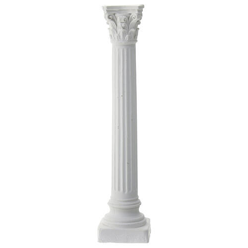 Column with vertical lines, to paint, Neapolitan Nativity Scene, 15 cm 3