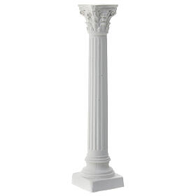Coluna com entalhes para presépio napolitano para pintar 15 cm