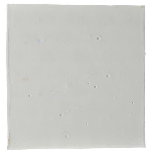 Mur tuf blanc plâtre à peindre crèche napolitaine 20x20 cm 4