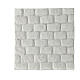 White stone wall plaster Neapolitan nativity 20x20 cm s1