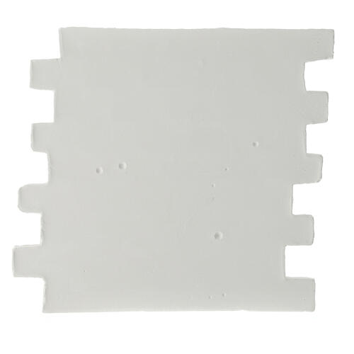 Muro modulare grande da colorare gesso presepe napoletano 20x25 cm 4