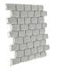 Large modular stone wall plaster for Neapolitan nativity 20x25 cm s3