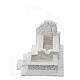 Fountain with double tub, plaster to paint, 10x15x15 cm, for 10 cm Nativity Scene s4