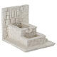 Fountain with double tub, plaster to paint, 10x15x15 cm, for 10 cm Nativity Scene s8