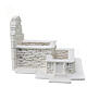 Fontana presepe 10 cm da colorare 2 vasche muratura 10x15x15 cm  s5