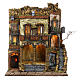 Borgo napoletano stile 700 presepe 10-12 cm 2 archi 60x50x35 cm s1