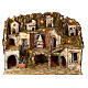 Borgo presepe 10-12 cm napoletano mulino forno 55x110x60 cm s1