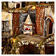 Nativity village 10-12 cm Neapolitan mill oven 55x110x60 cm s2