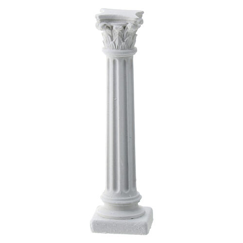 Columna rayada 6 cm yeso de pintar belén napolitano 3